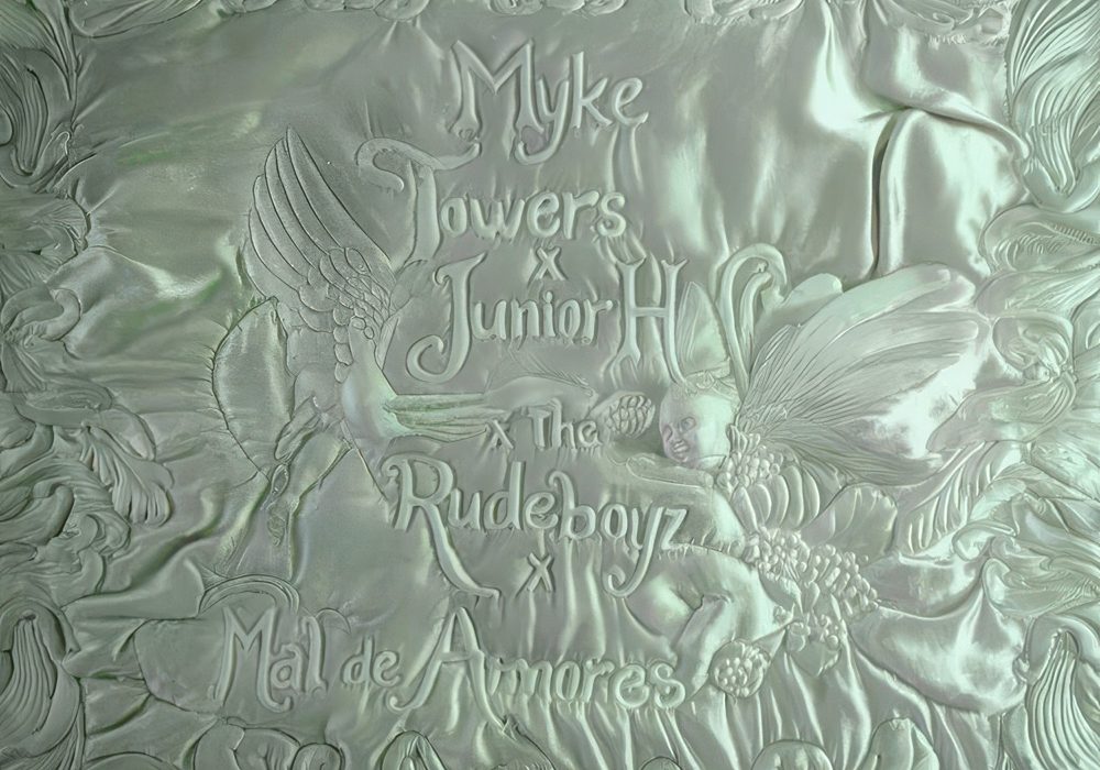 Portada de MAL DE AMORES de Myke Towers, Junior H, The Rudeboyz
